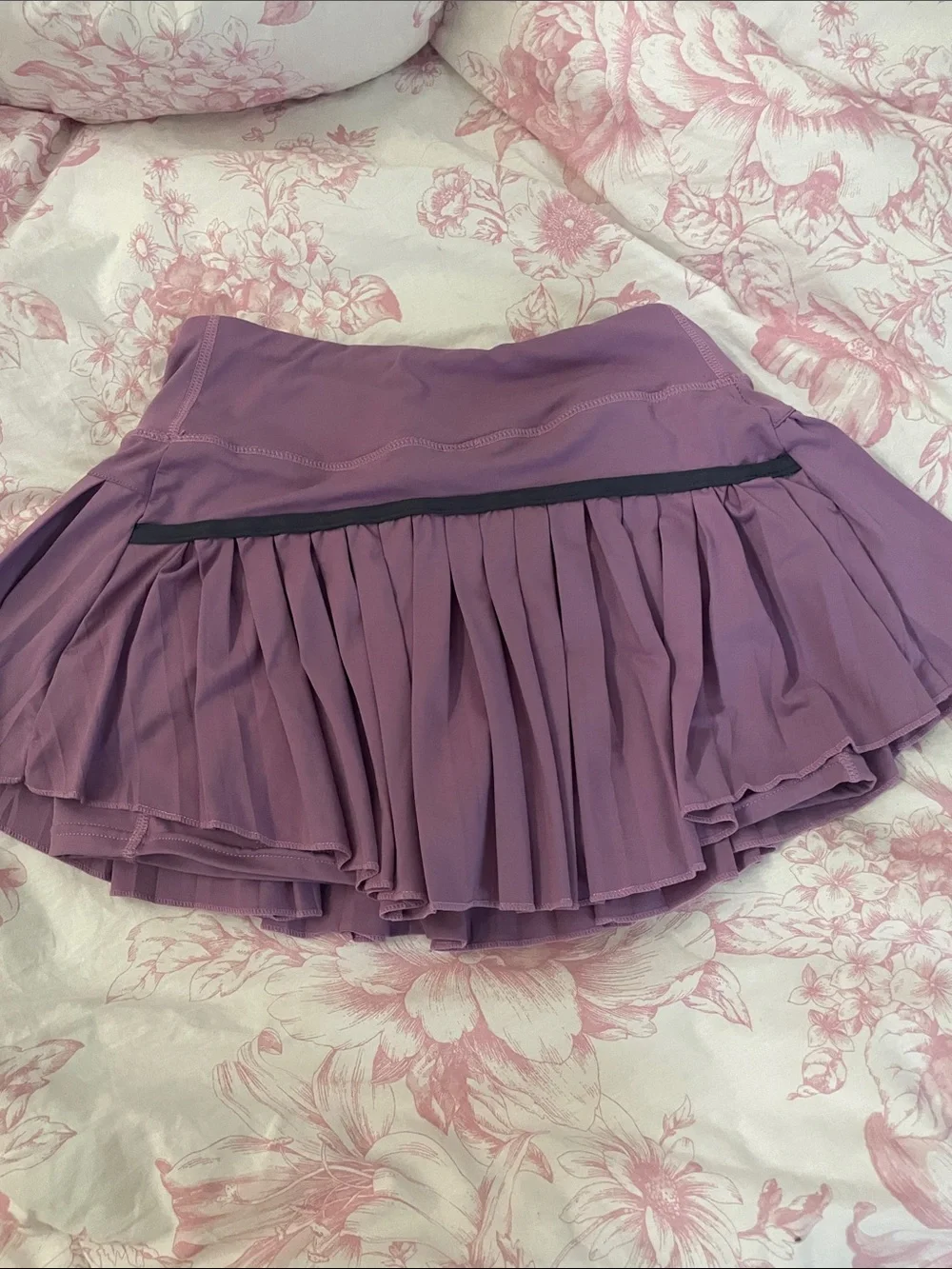 Pleated Athletic Skort in Lavender